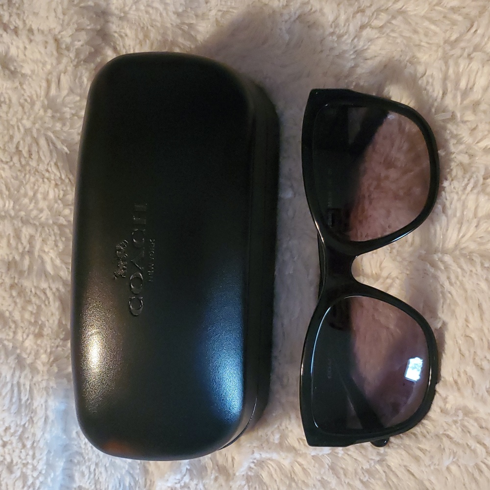 Black Coach sunglasses with original Coach case
